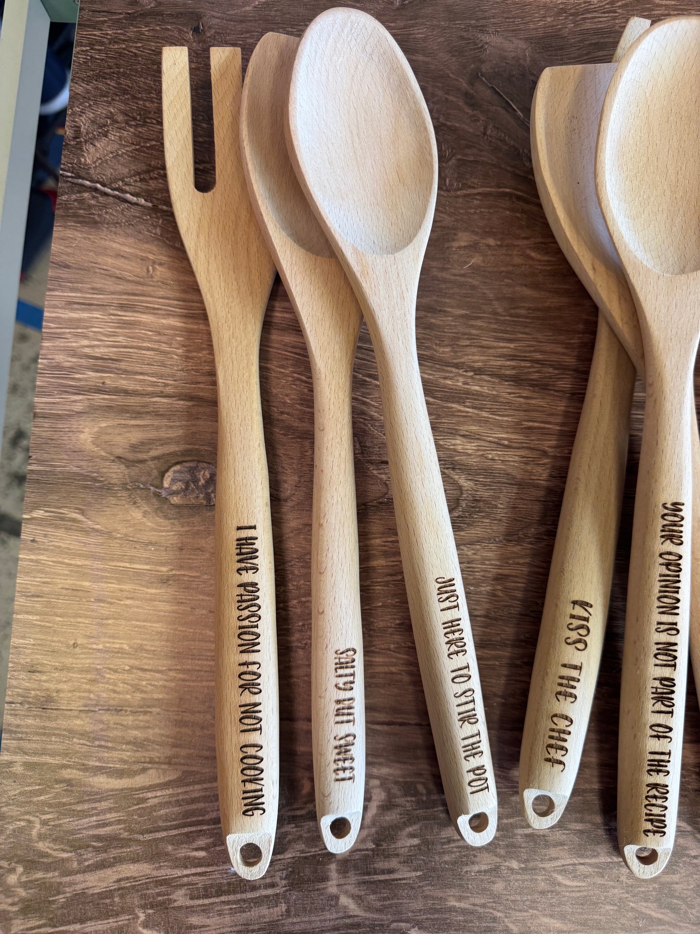 Engraved Wooden Spoons