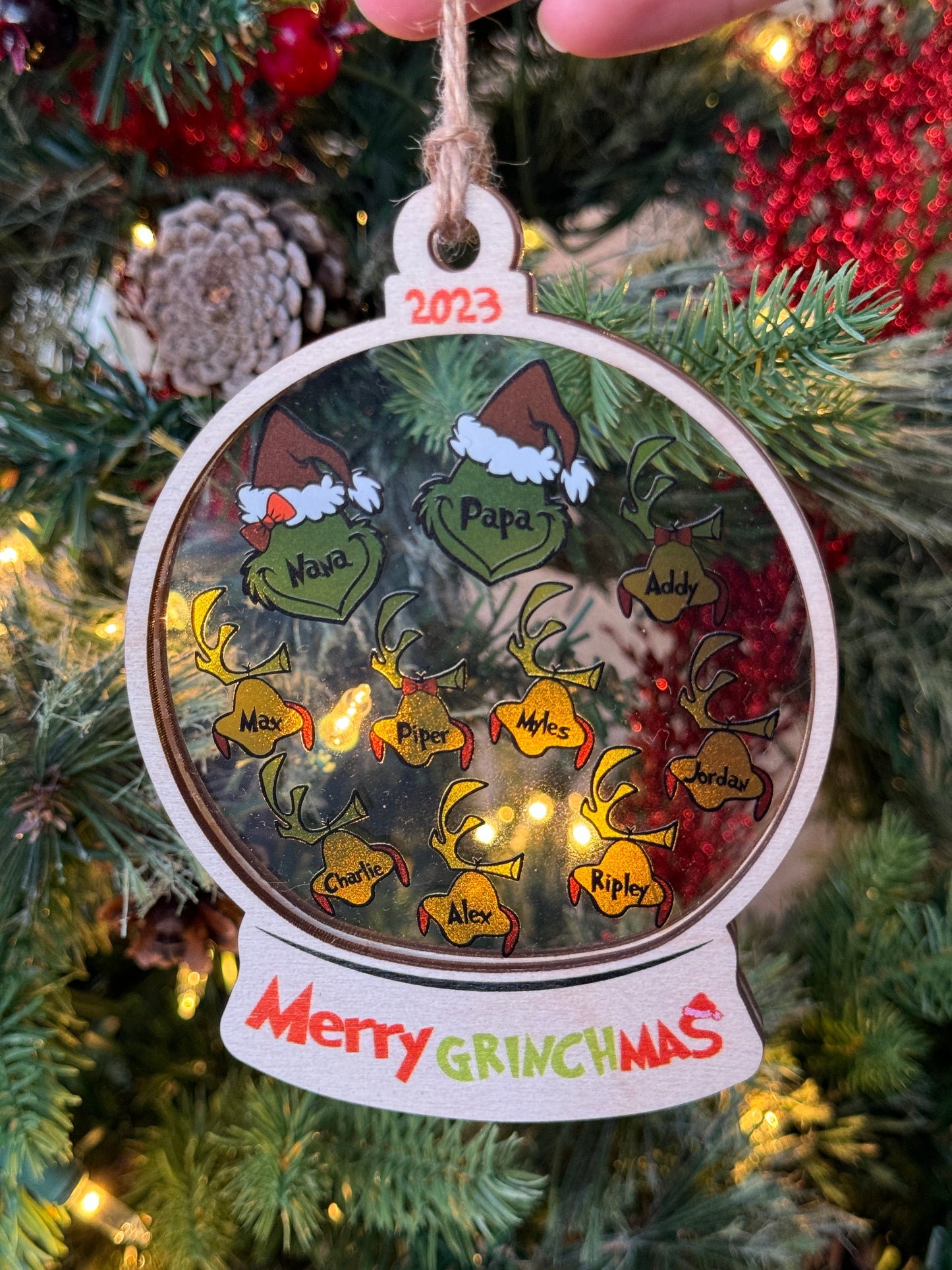 Grinch Family Ornament