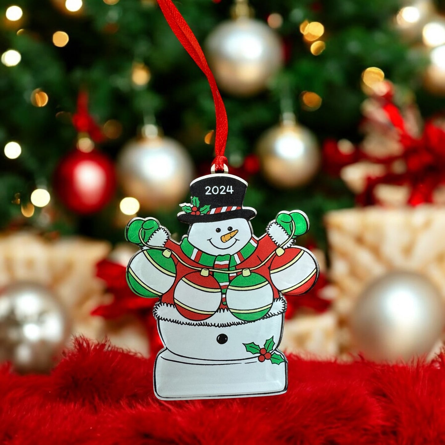 Snowman Family Christmas Ornament